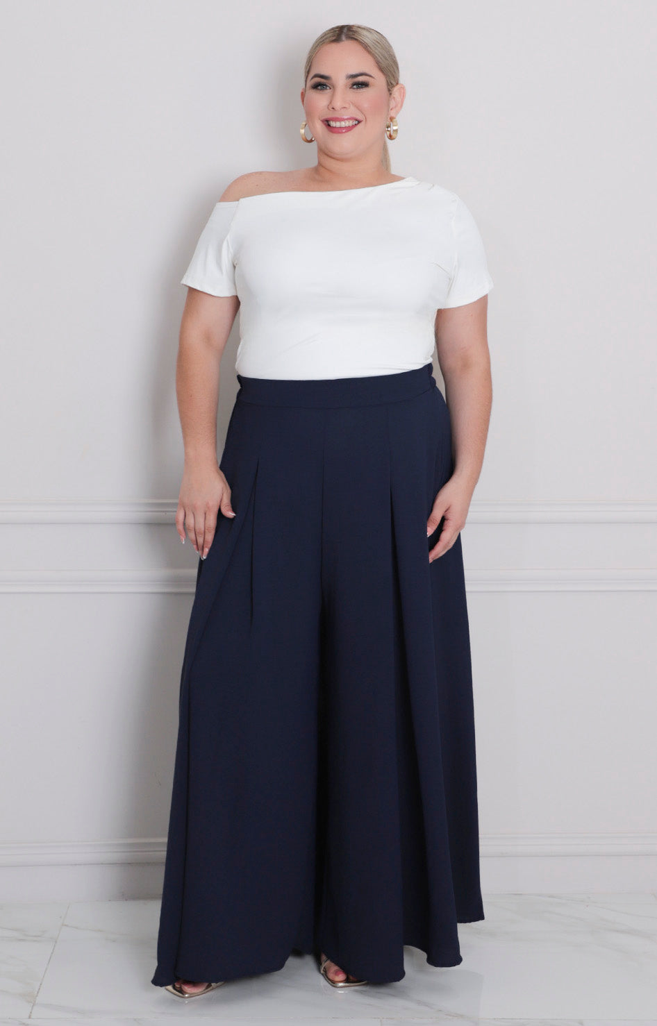 Blusa lisa asimètrica - BLUSAS CURVY Boutiquemirel 