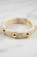 Pulsera beige con detalles dorados - PULSERA Boutiquemirel 