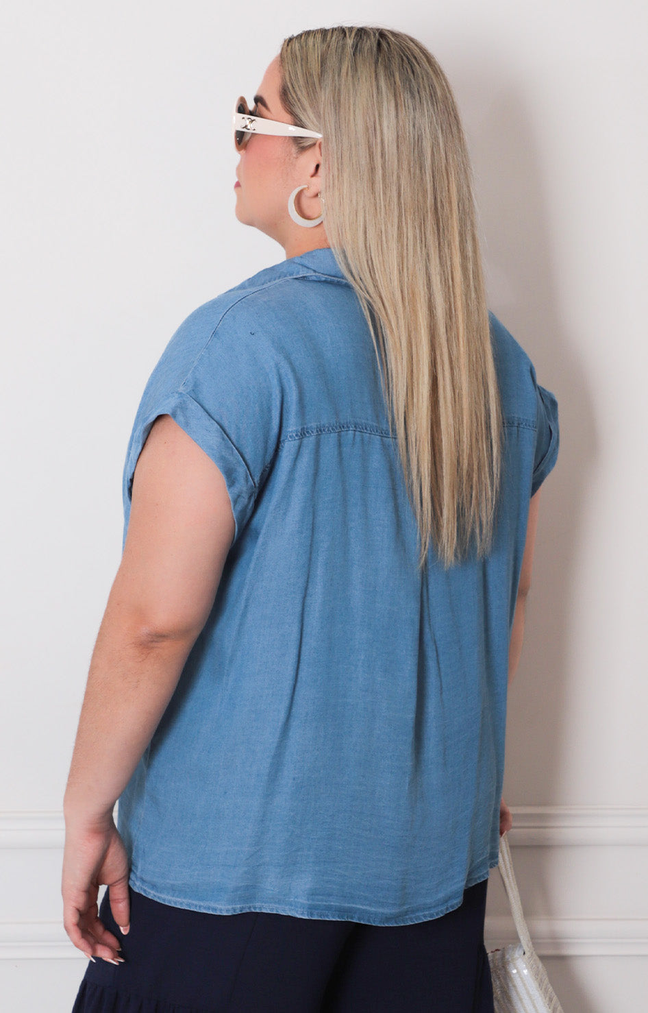 Blusa de mezclilla - BLUSAS CURVY Boutiquemirel 