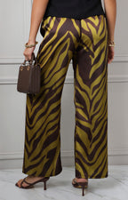 Pantalón palazzo estampado animal print