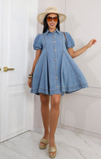 Vestido de mezclilla con botones