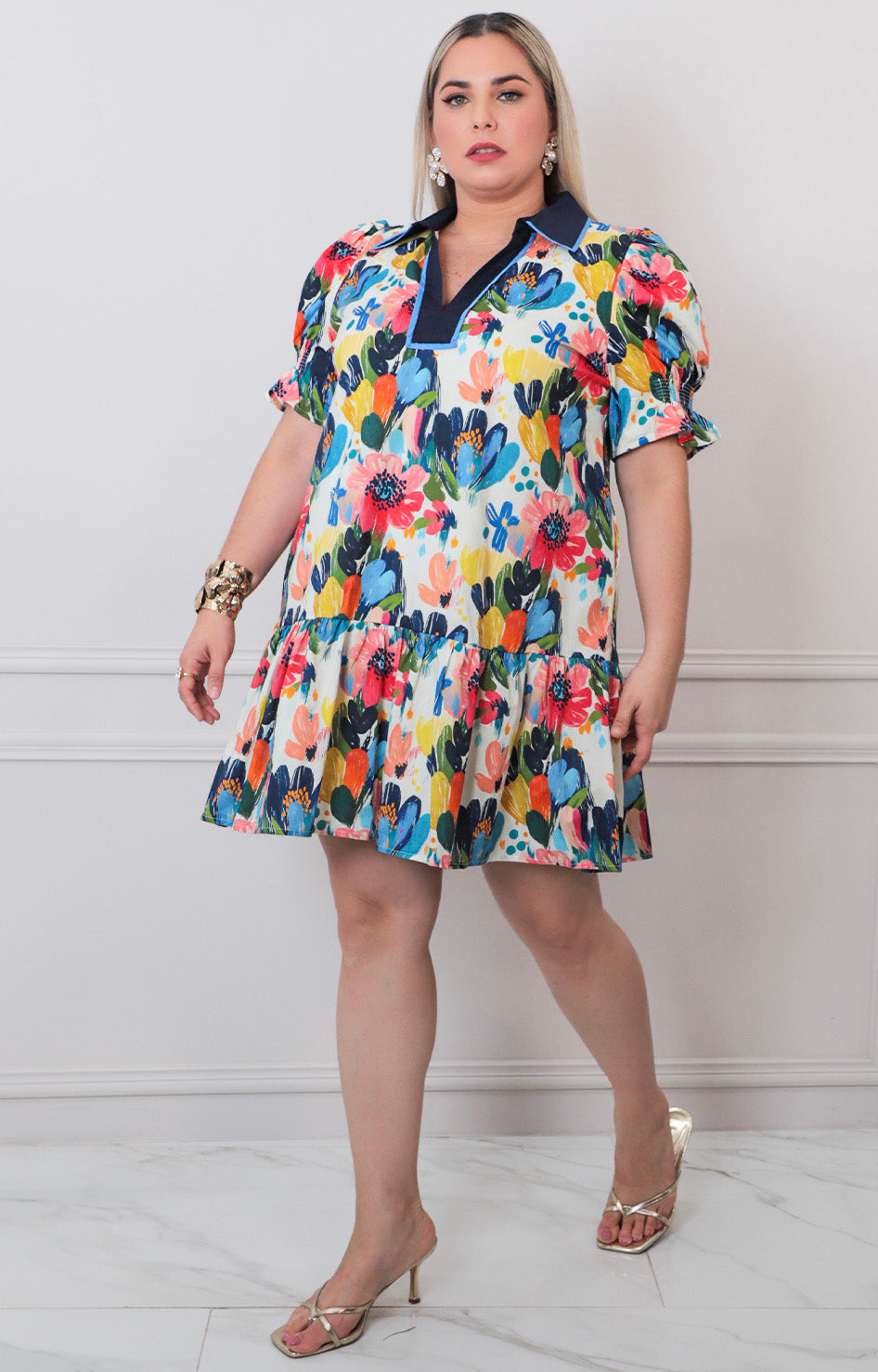 Vestido estampado - VESTIDO CORTO CURVY Boutiquemirel 