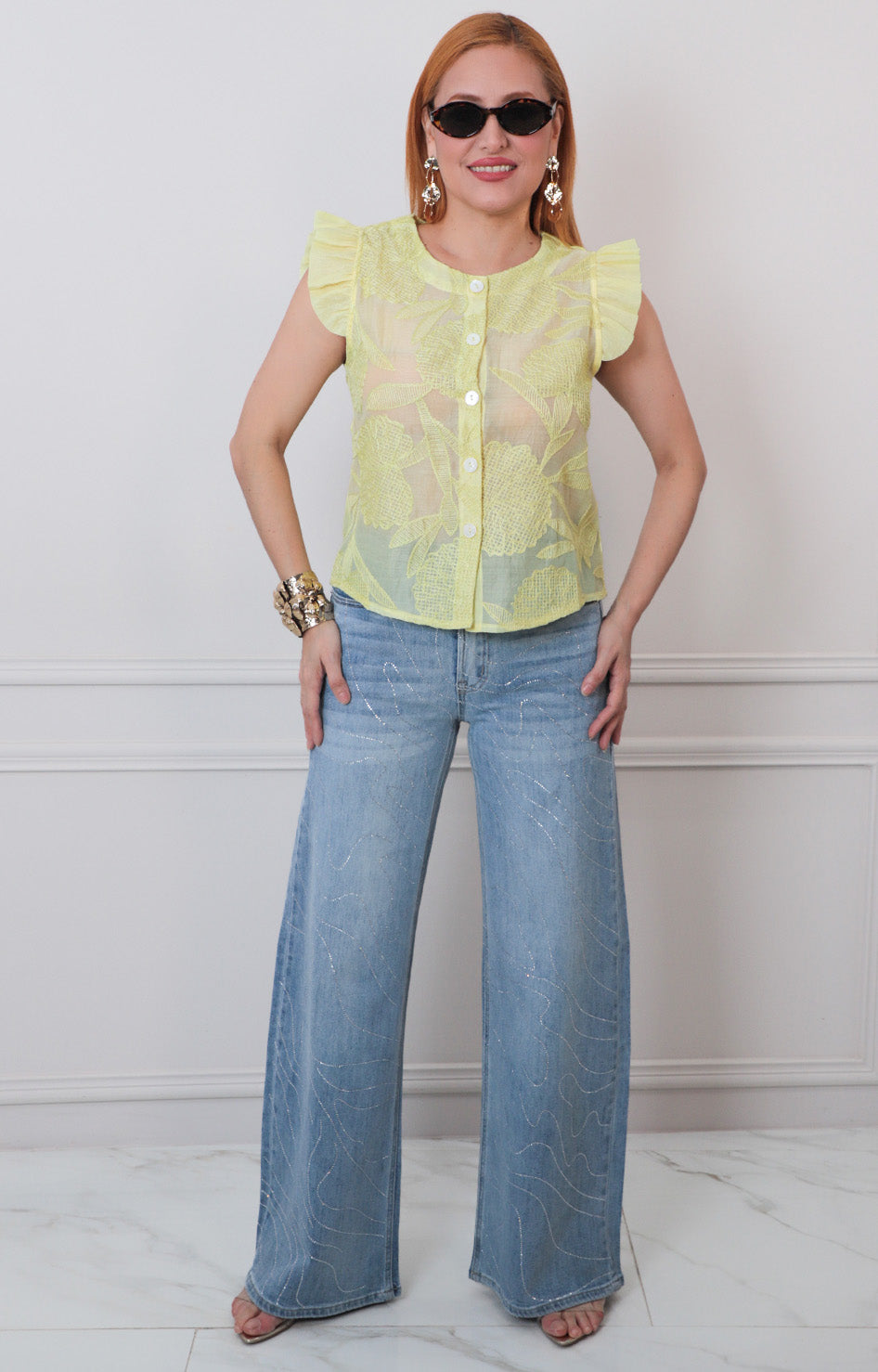 B*4-26*LULUMARI*46832TL*AMARILLO - BLUSAS REGULAR Boutiquemirel 