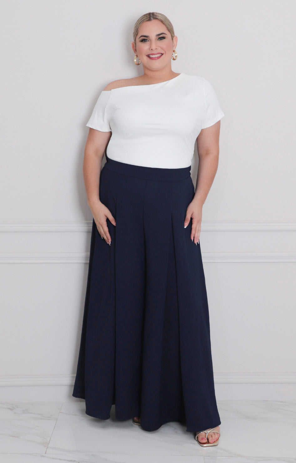 Pantalón de pierna amplia - PANTALON CURVY Boutiquemirel 