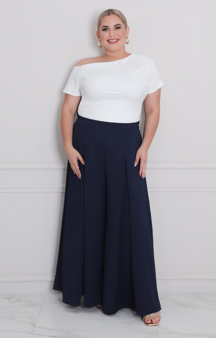Pantalón de pierna amplia - PANTALON CURVY Boutiquemirel 