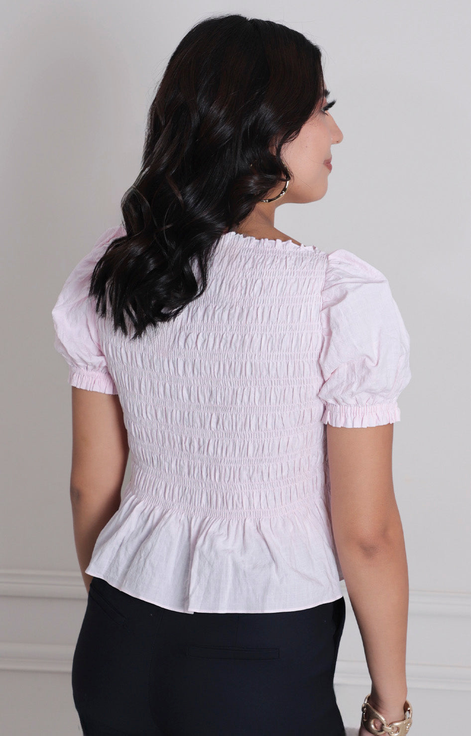 Blusa con corrugado - BLUSAS REGULAR Boutiquemirel 