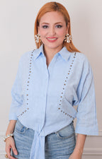 B*4-26*LC LIZETTE*LC-A7229*AZUL - BLUSAS REGULAR Boutiquemirel 