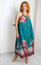 Vestido de dos piezas con sobrecapa