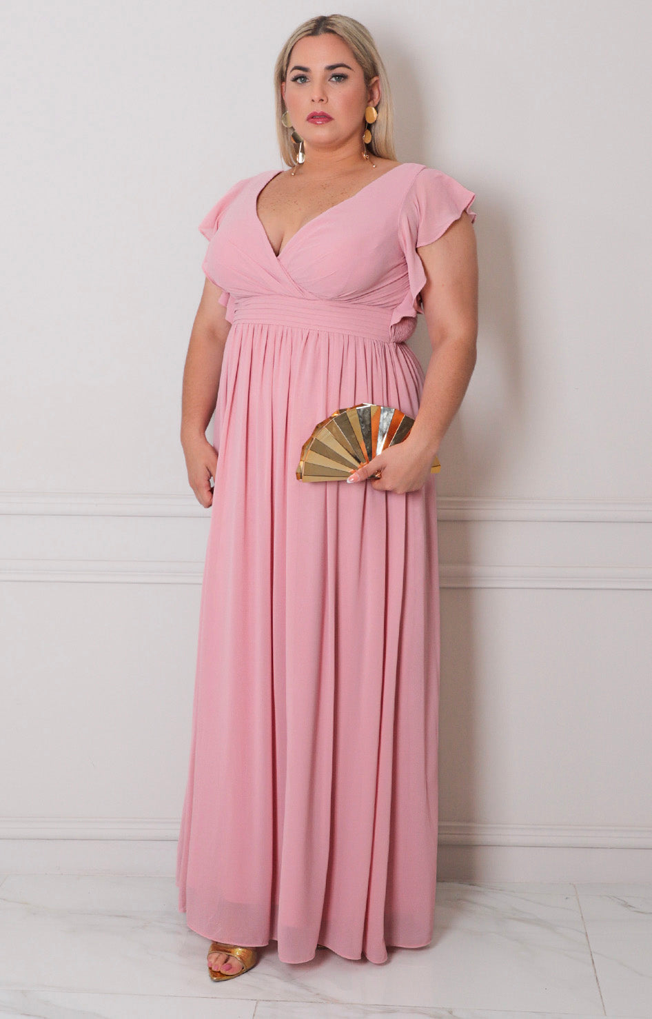 Vestido rosa de fiesta - VESTIDO CURVY Boutiquemirel 