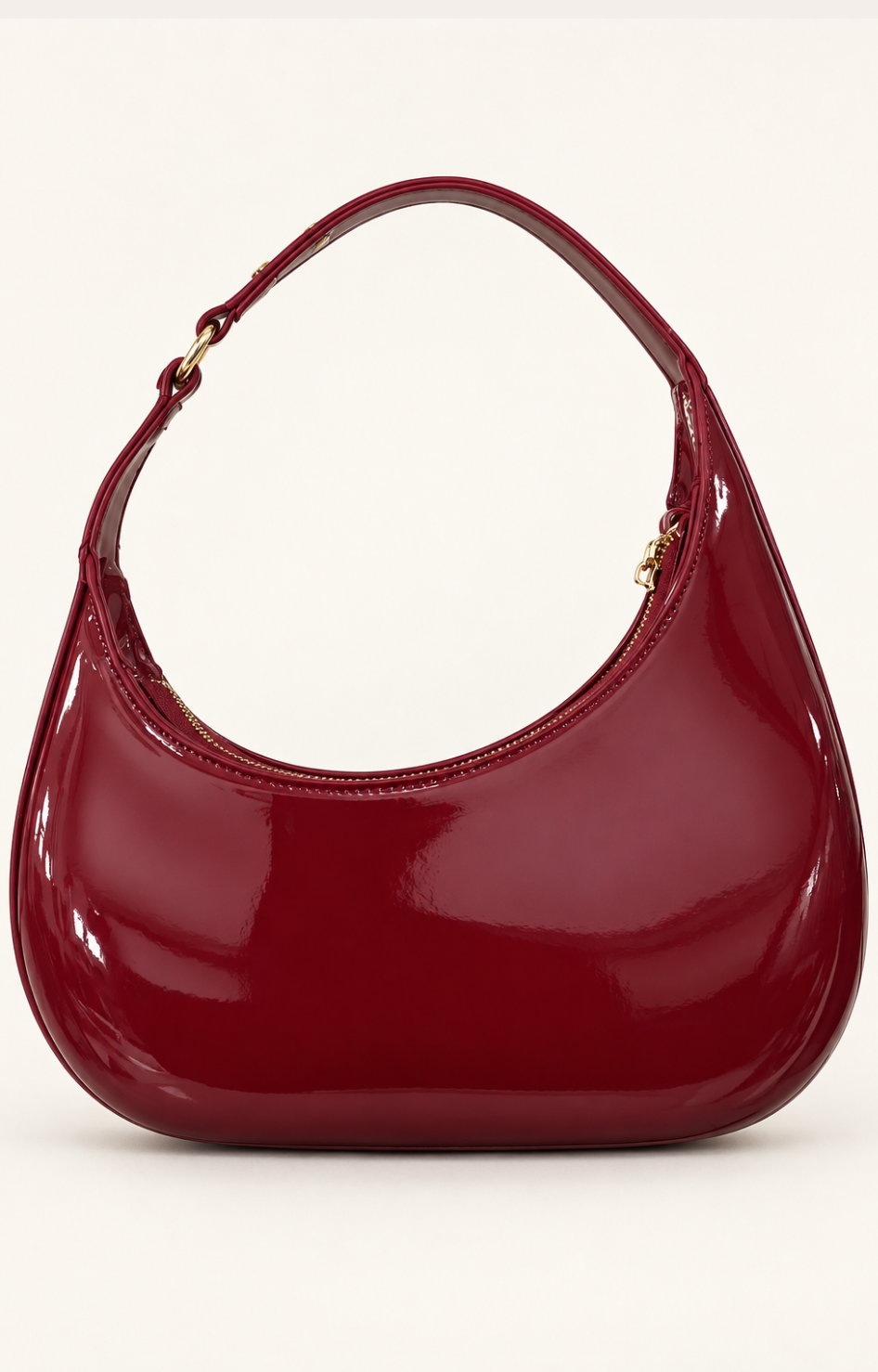 Bolsa hobo de charol
