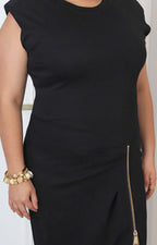 Vestido negro largo