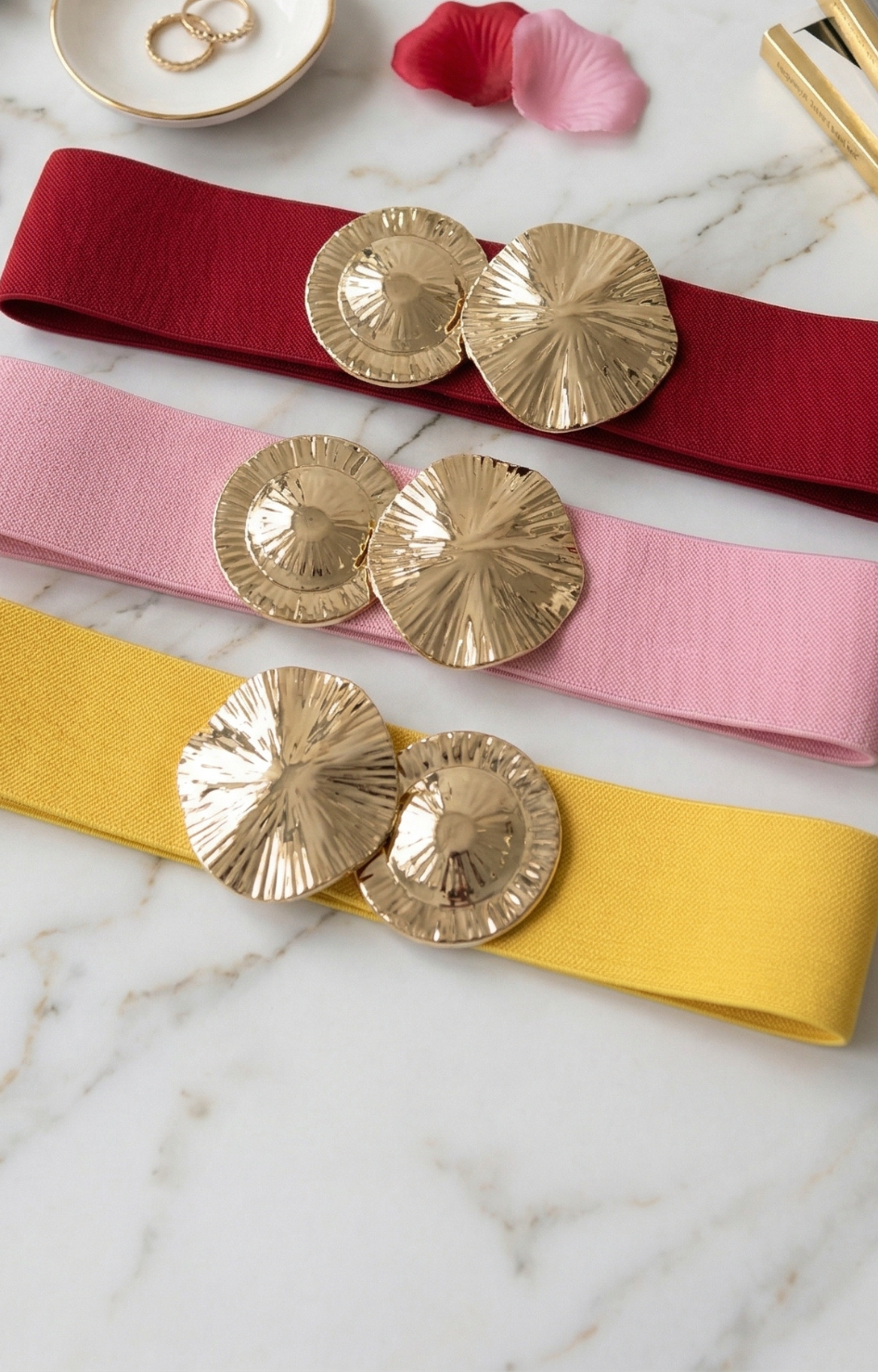 Cinturón Elástico con Hebilla Dorada - CINTOS Boutiquemirel 