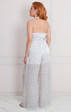 Palazzo blanco polka-dots - PALAZZO LARGO REGULAR Boutiquemirel 
