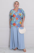 B*3-26*VERXY*JT0857*AQUA ESTAMPADO - BLUSAS CURVY Boutiquemirel 