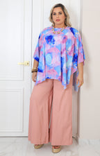 Blusa estampada multicolor