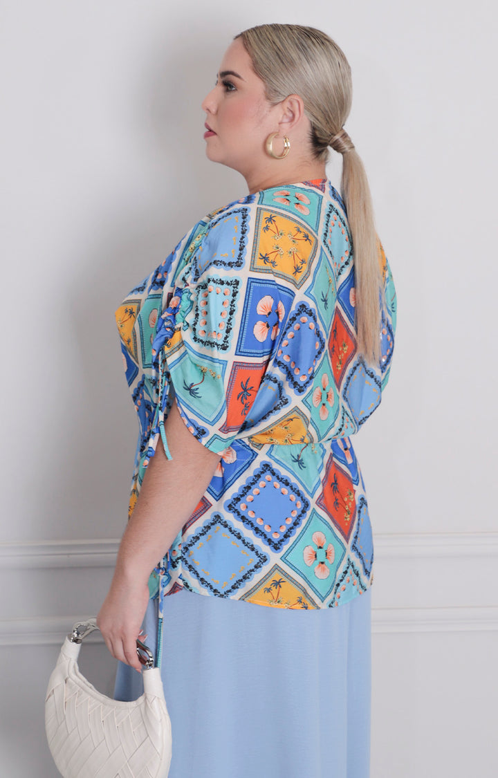 B*3-26*VERXY*JT0857*AQUA ESTAMPADO - BLUSAS CURVY Boutiquemirel 