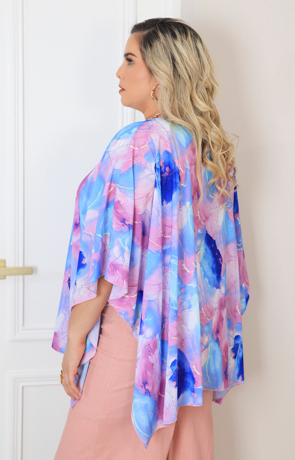 Blusa estampada multicolor