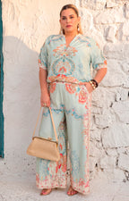 Conjunto azul estampado