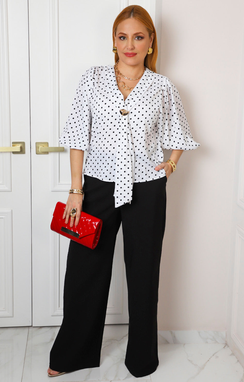 Pantalón de vestir wide leg
