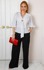 Pantalón de vestir wide leg