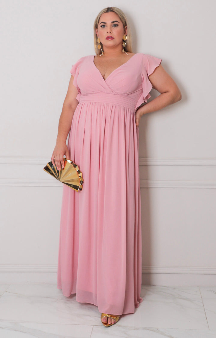 Vestido rosa de fiesta - VESTIDO CURVY Boutiquemirel 