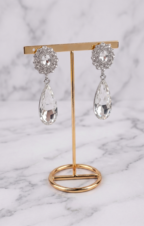 Aretes Gota Glamour Cristal - ARETES Boutiquemirel 