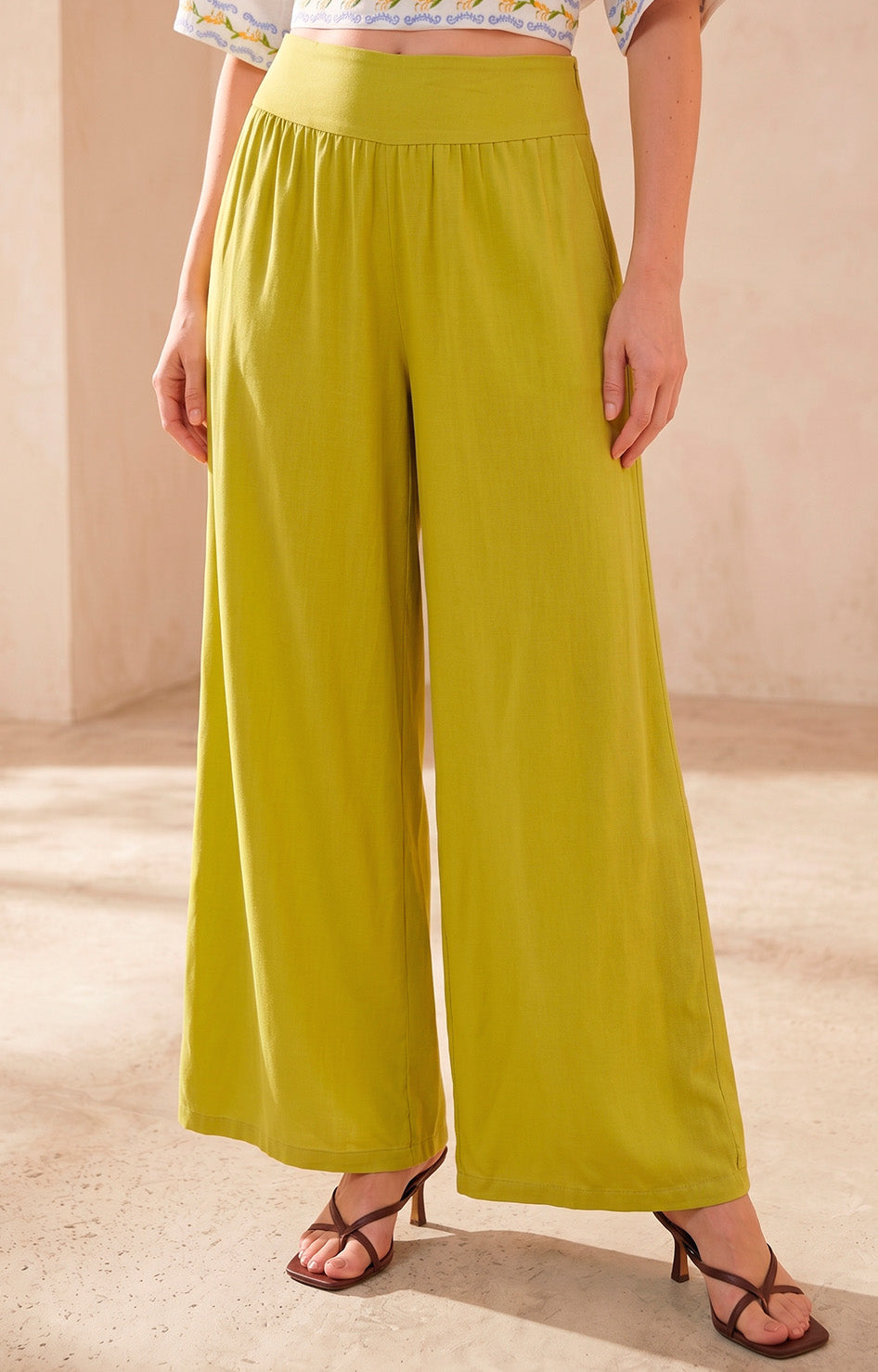 Pantalón liso amarillo - PANTALON Boutiquemirel 