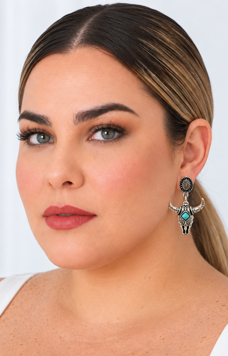 Aretes colgantes estilo vaquero