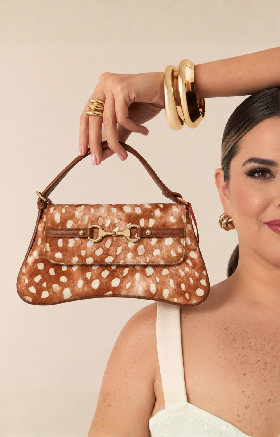 Bolsa cafe estampado bambi