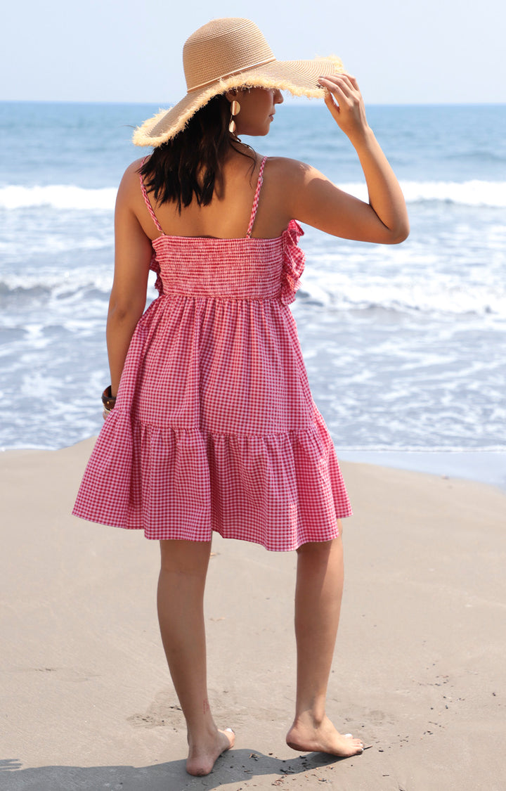 V*3-26*VINE &amp; LOVE*VD83353*ROJO - VESTIDO CORTO REGULAR Boutiquemirel 