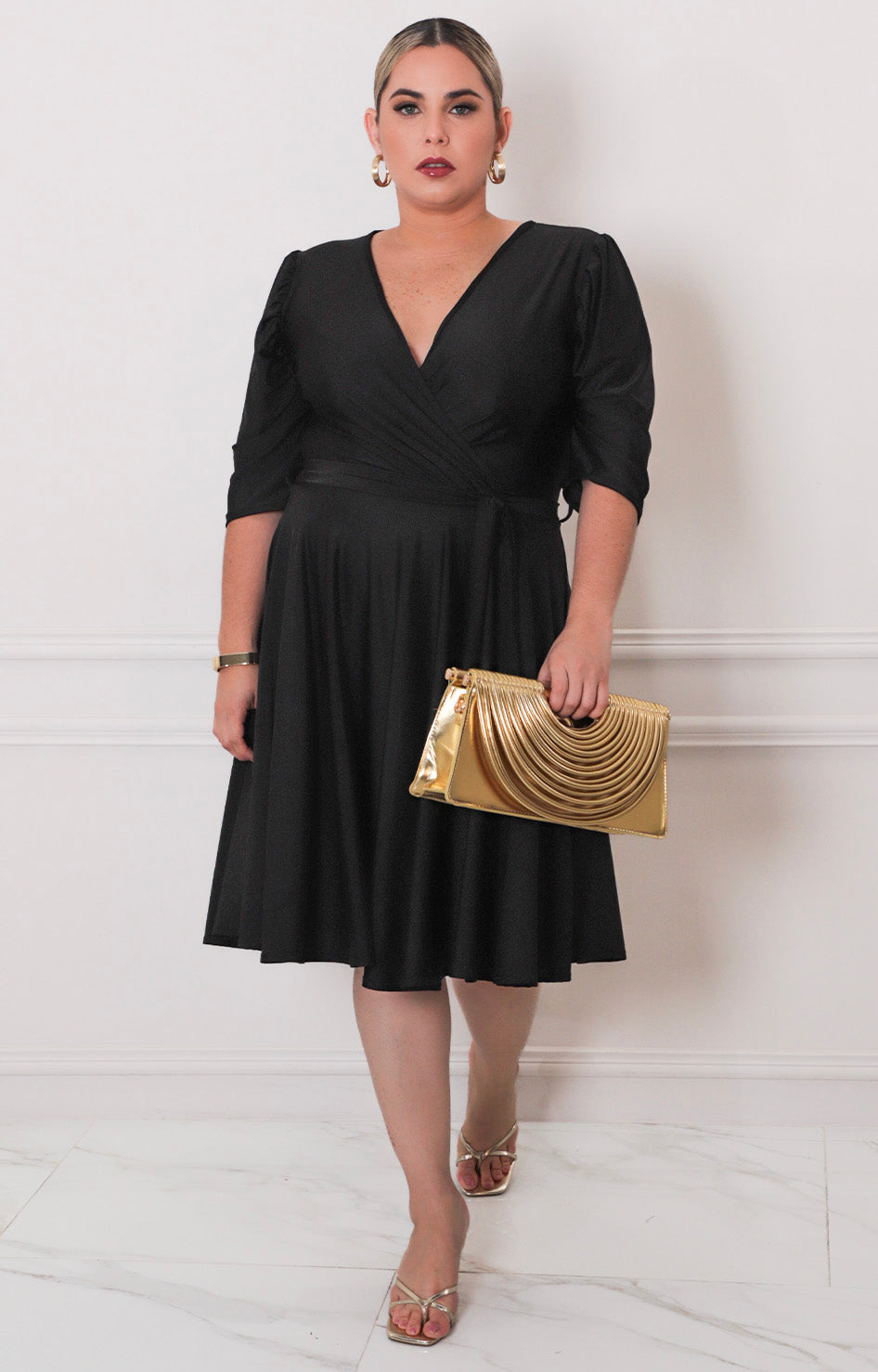 Vestido corto con lazo - VESTIDO CORTO CURVY Boutiquemirel 