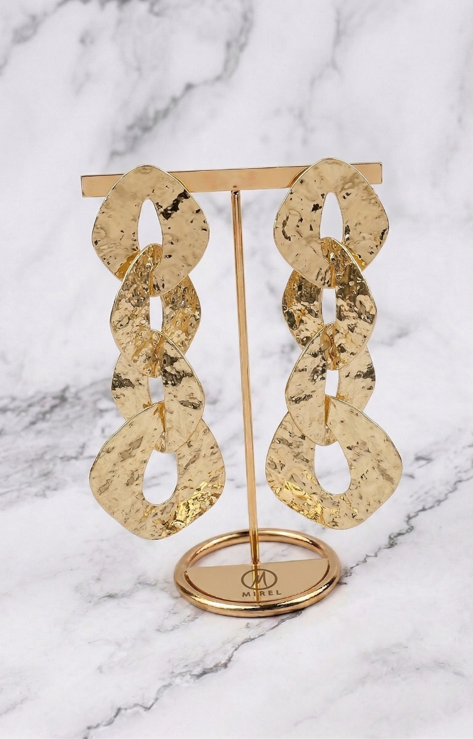Aretes largos dorados estilo boho chic - ARETES Boutiquemirel 