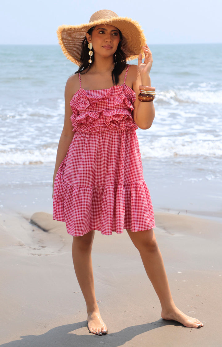 V*3-26*VINE &amp; LOVE*VD83353*ROJO - VESTIDO CORTO REGULAR Boutiquemirel 