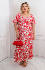 Vestido maxi floral