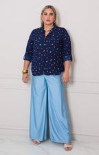 Blusa estampada con mangas - BLUSAS CURVY Boutiquemirel 