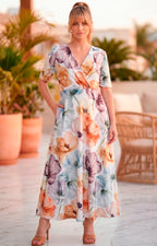 Vestido estampado con escote cruzado - VESTIDO LARGO REGULAR Boutiquemirel 