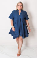 Vestido corto de mezclilla - VESTIDO CORTO CURVY Boutiquemirel 