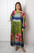 Vestido de dos piezas con sobrecapa