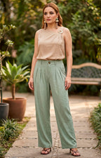 Pantalón con pinzas - PANTALON REGULAR Boutiquemirel 