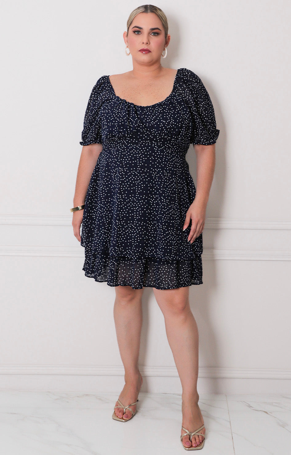 Vestido corto polka dot - VESTIDO CORTO CURVY Boutiquemirel 