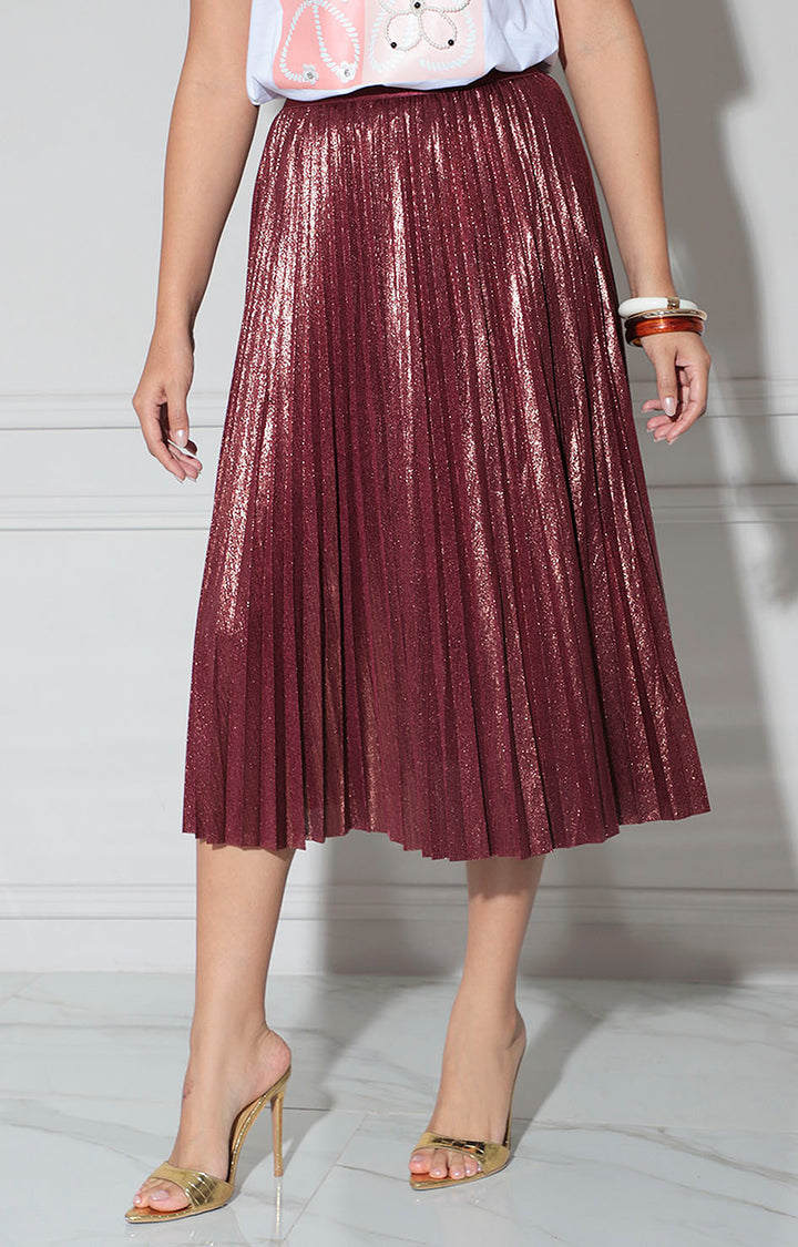 Falda vino metálica