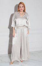 Conjunto gris de seda - CONJUNTO Boutiquemirel 