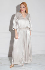 Conjunto gris de seda - CONJUNTO Boutiquemirel 