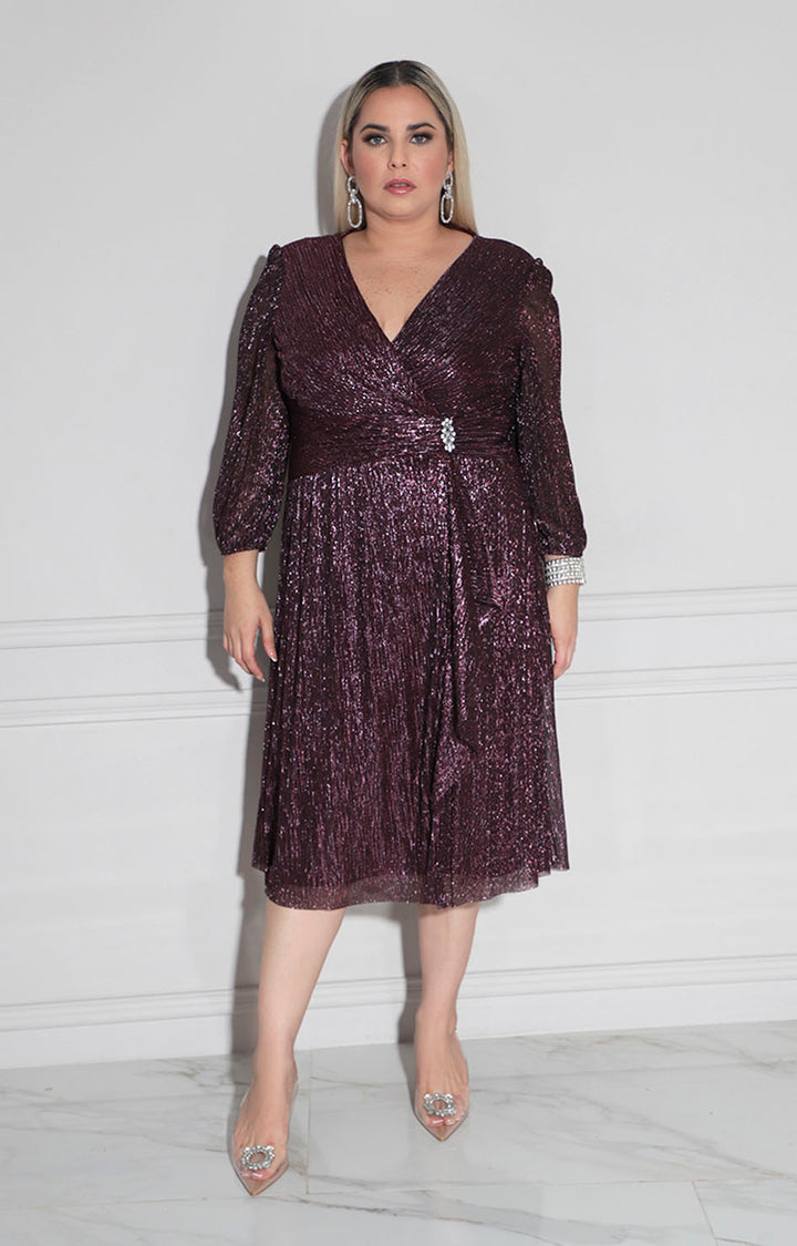 Vestido de gala morado