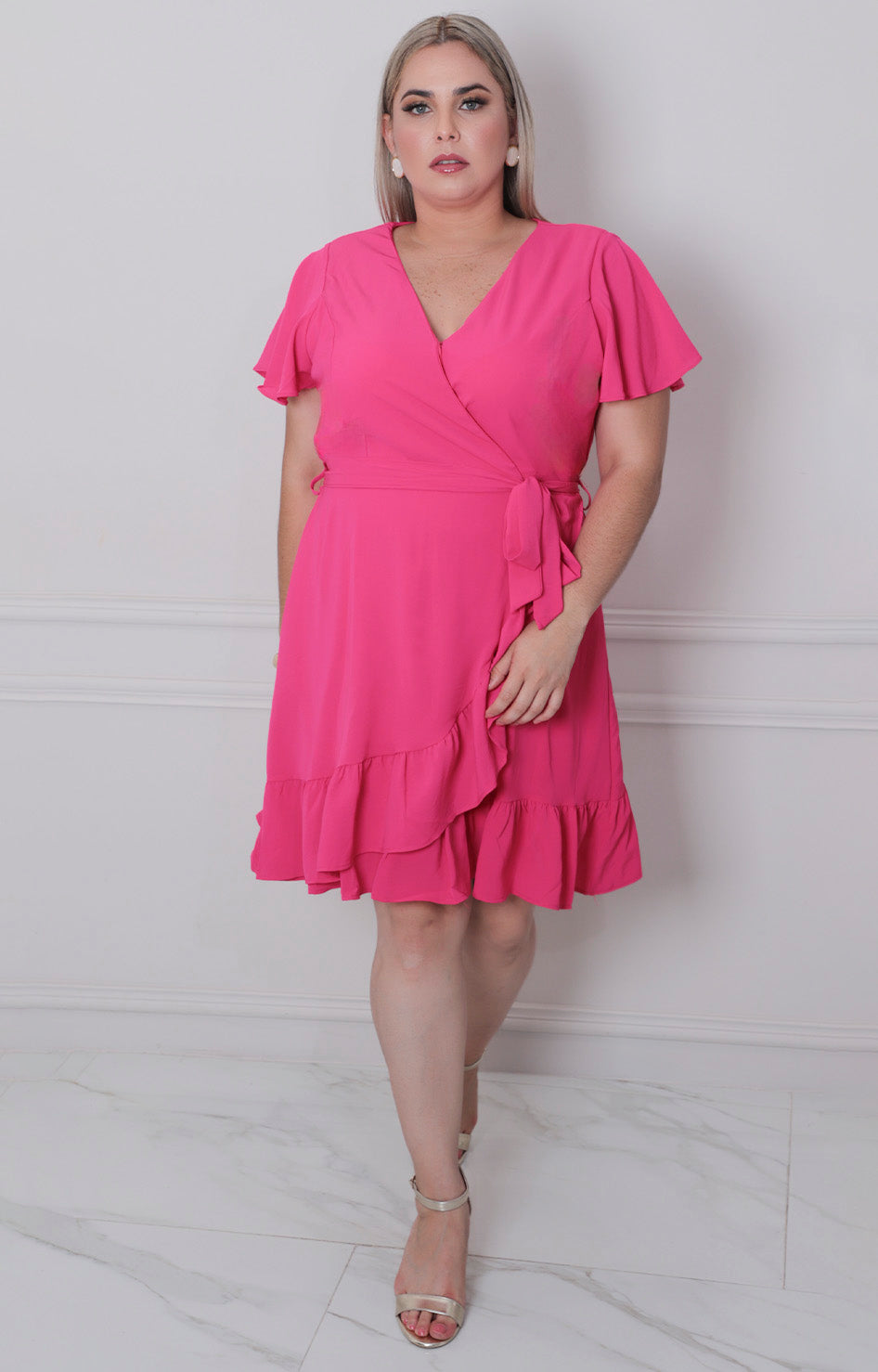 Vestido corto con volante - VESTIDO CORTO CURVY Boutiquemirel 