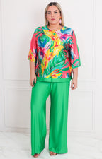 Conjunto verde estampado - CONJUNTO CURVY Boutiquemirel 