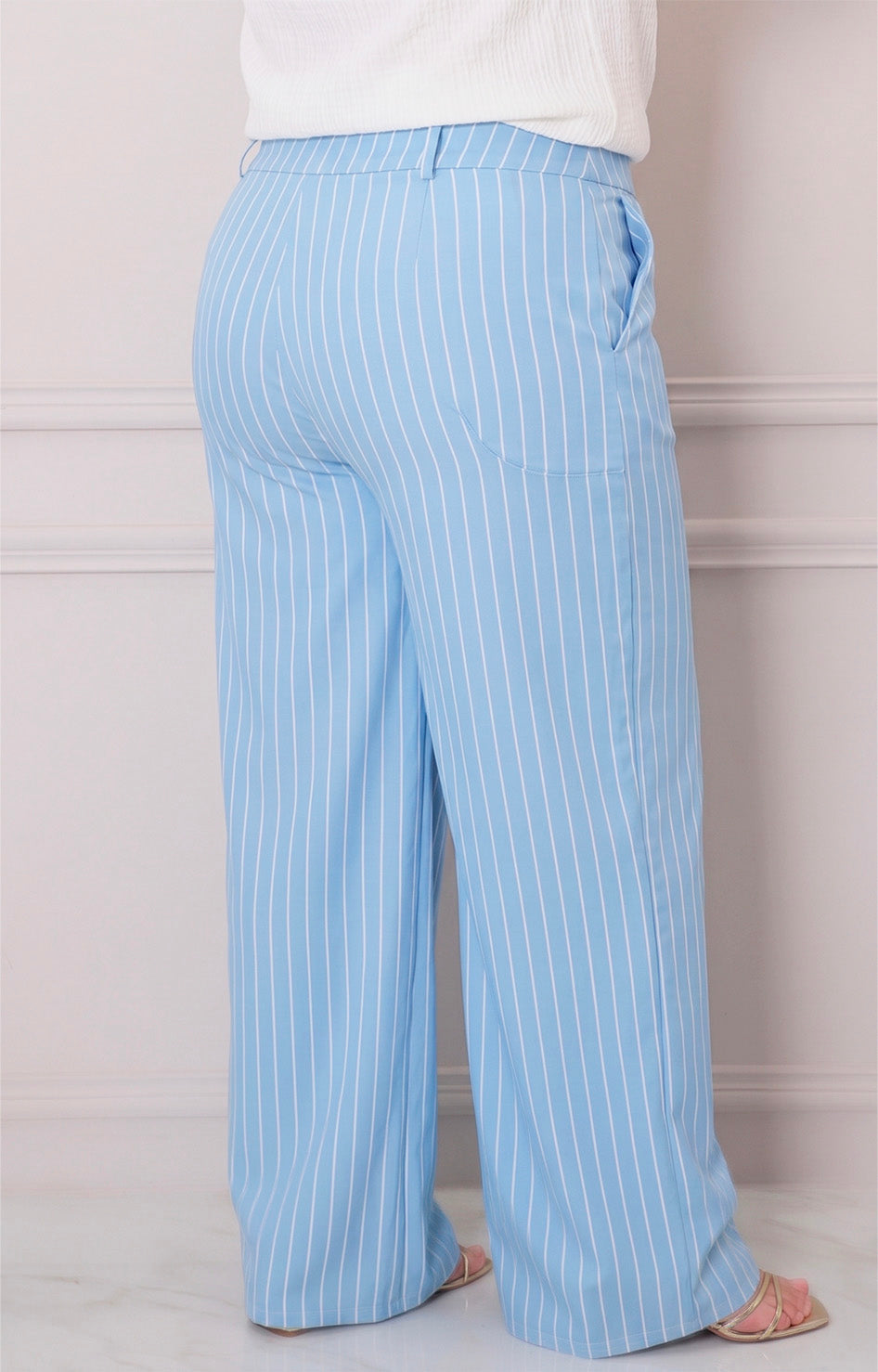 Pantalon recto de rayas - PANTALON CURVY Boutiquemirel 
