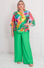 Conjunto verde estampado - CONJUNTO CURVY Boutiquemirel 