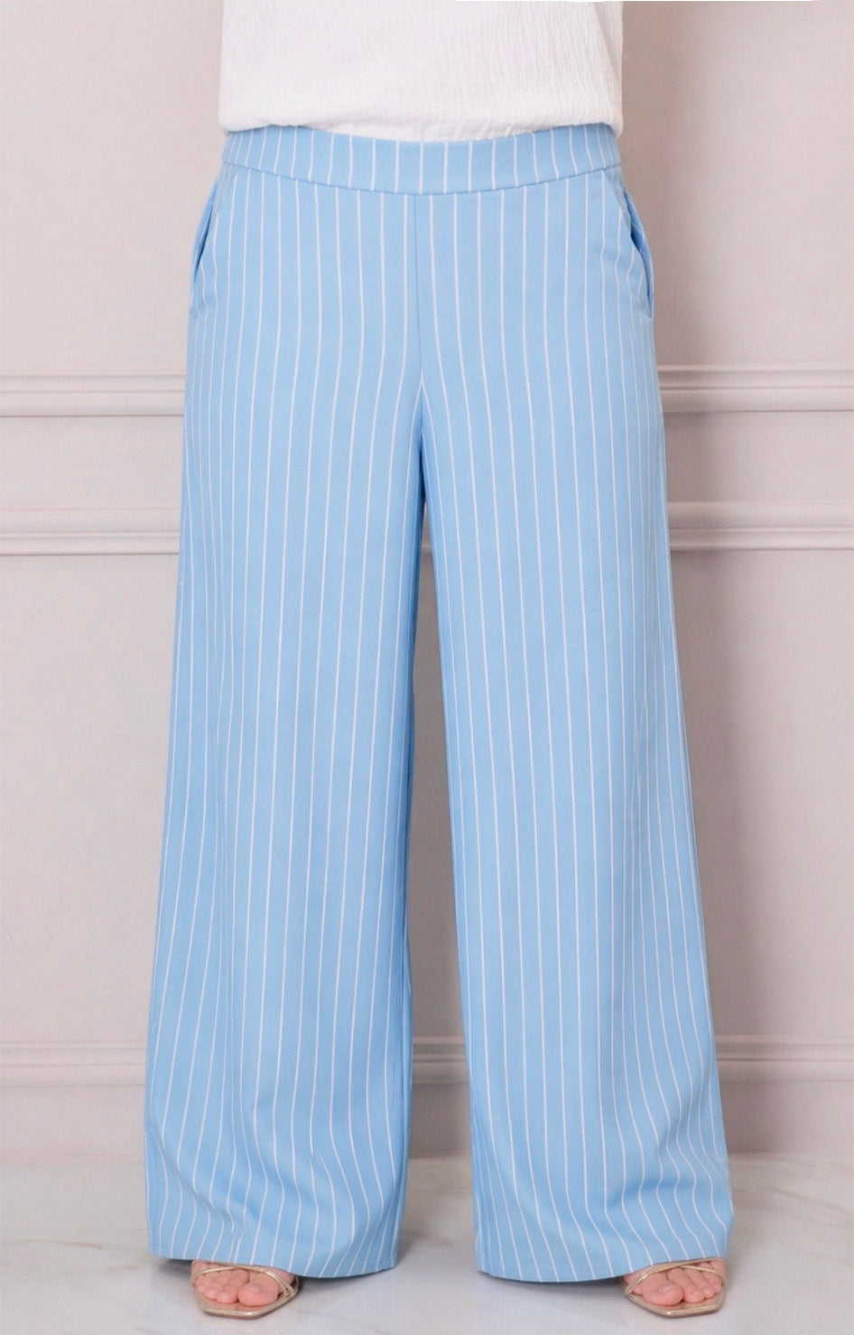 Pantalon recto de rayas - PANTALON CURVY Boutiquemirel 