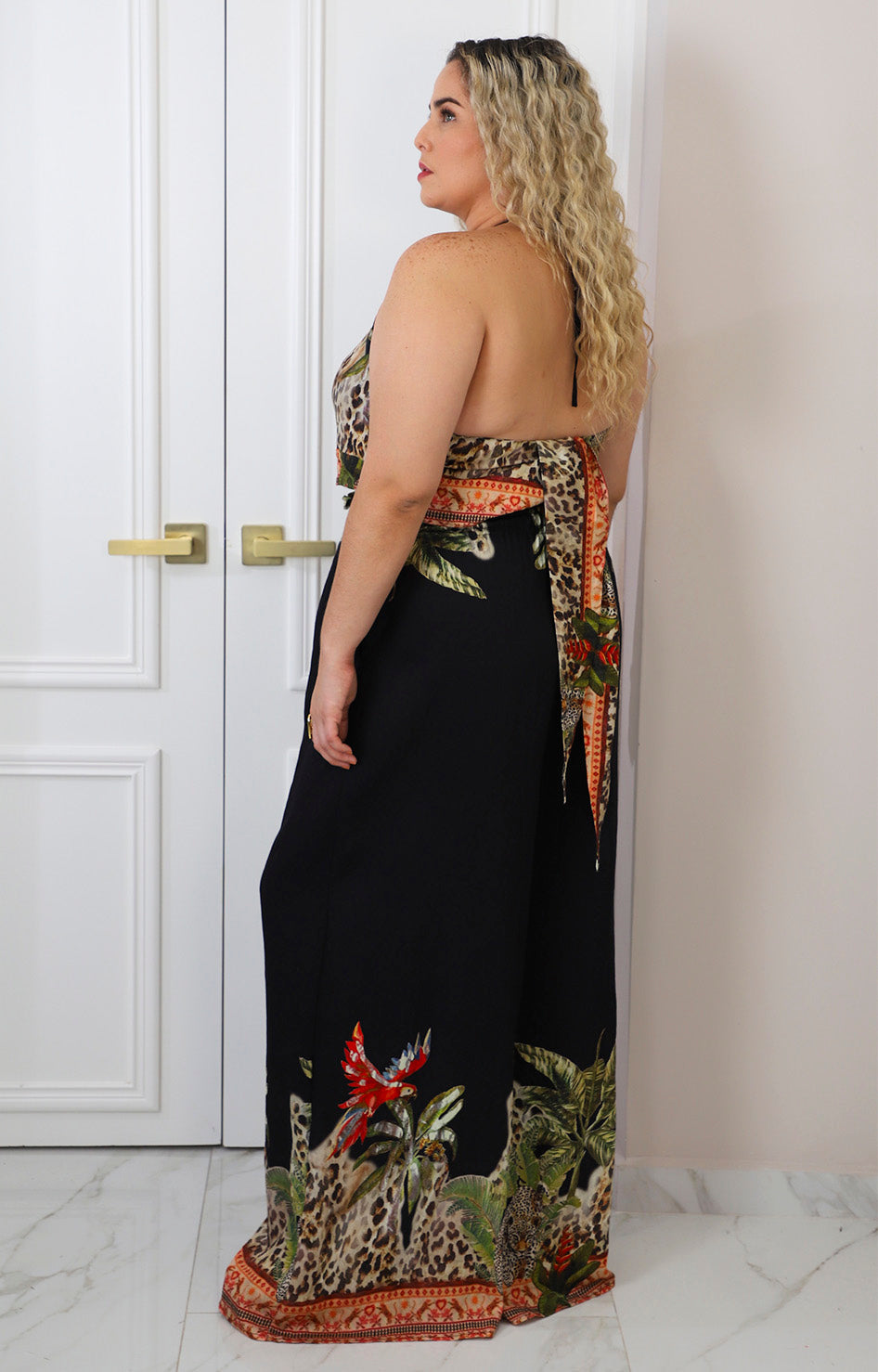 Conjunto halter estampado